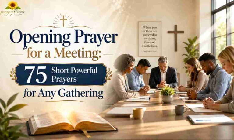 Opening Prayer for a Meeting 75 Short Powerful Prayers for Any Gathering