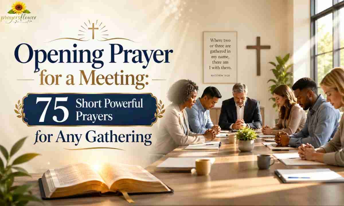 Opening Prayer for a Meeting: 75 Short Powerful Prayers for Any Gathering