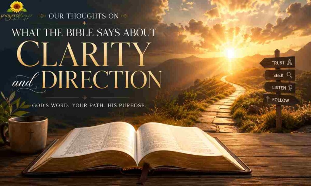 Our Thoughts On What the Bible Says About Clarity and Direction