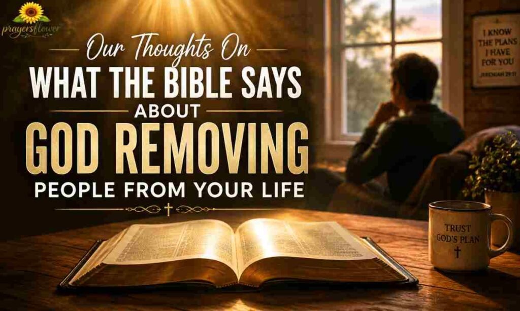 Our Thoughts On What the Bible Says About God Removing People from Your Life