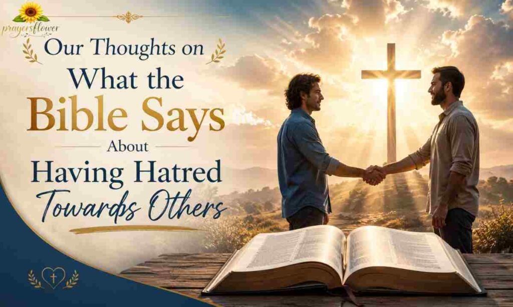 Our Thoughts on What the Bible Says About Having Hatred Towards Others