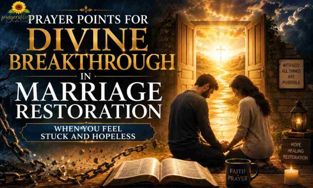 Prayer Points for Divine Breakthrough in Marriage Restoration When You Feel Stuck and Hopeless
