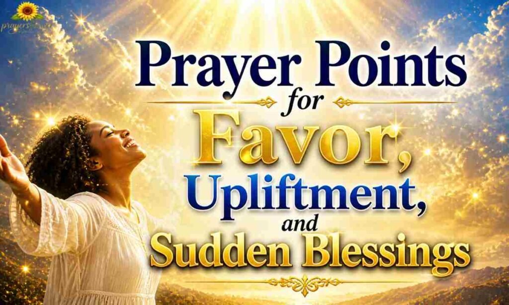Prayer Points for Favor, Upliftment, and Sudden Blessings