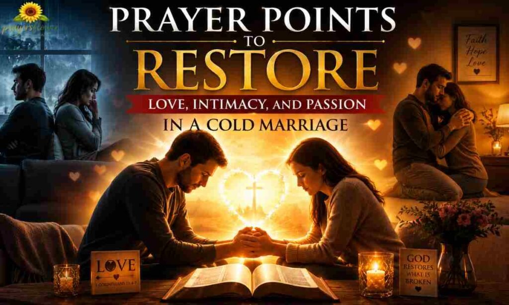 Prayer Points to Restore Love, Intimacy, and Passion in a Cold Marriage