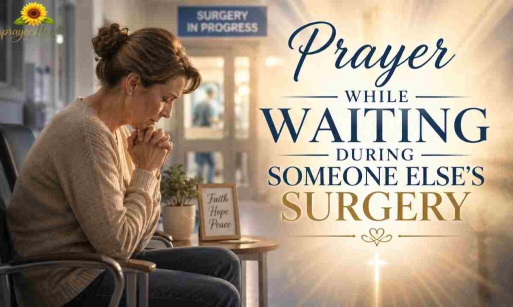 Prayer While Waiting During Someone Else's Surgery
