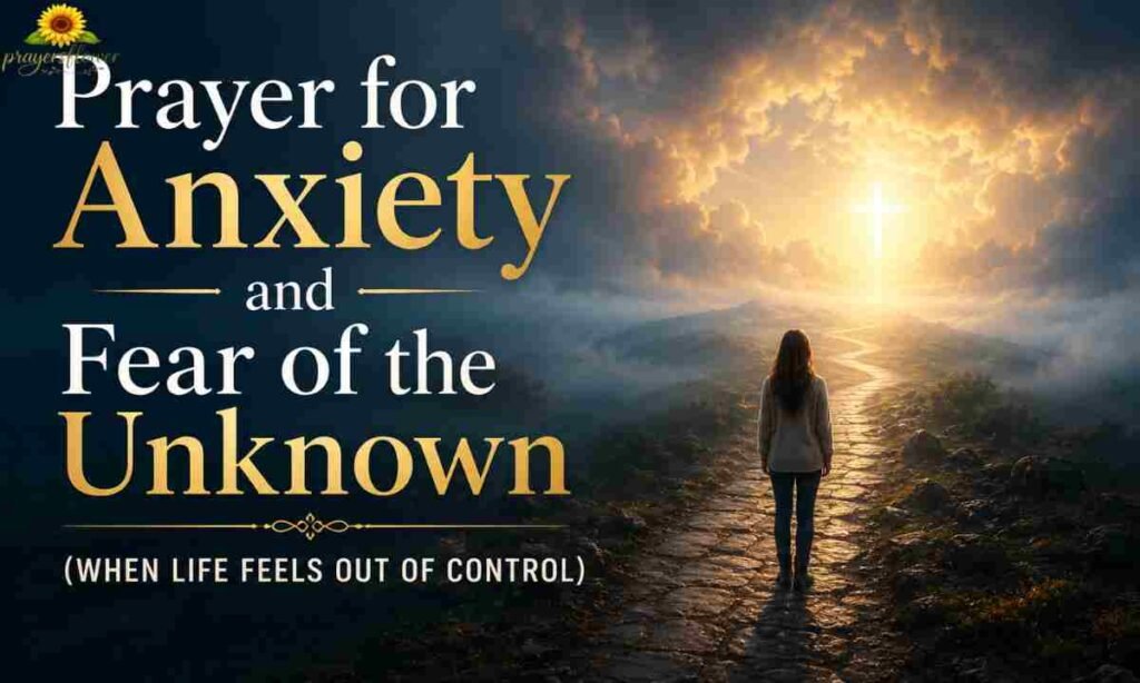 Prayer for Anxiety and Fear of the Unknown (When Life Feels Out of Control)