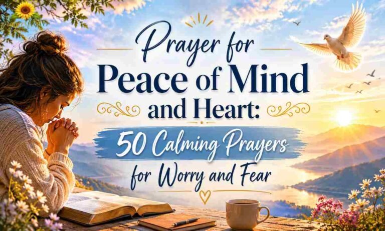 Prayer for Peace of Mind and Heart 50 Calming Prayers for Worry and Fear