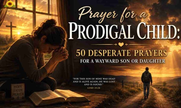 Prayer for a Prodigal Child 50 Desperate Prayers for a Wayward Son or Daughter