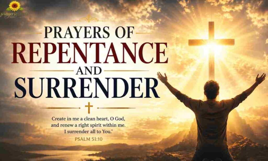Prayers of Repentance and Surrender