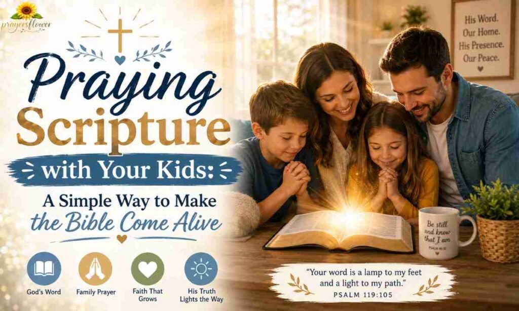 Praying Scripture with Your Kids A Simple Way to Make the Bible Come Alive
