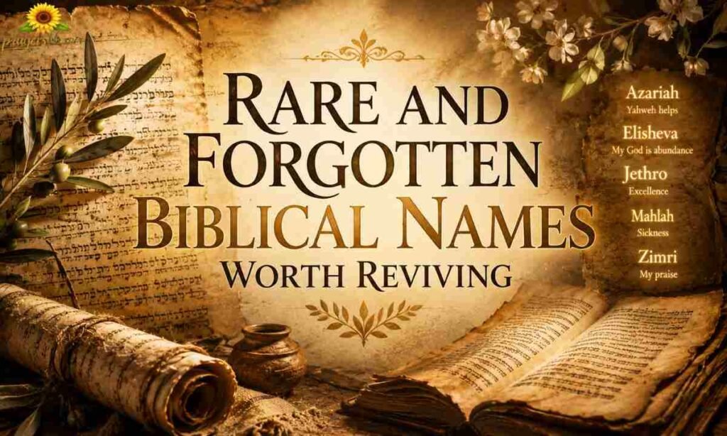 Rare and Forgotten Biblical Names Worth Reviving