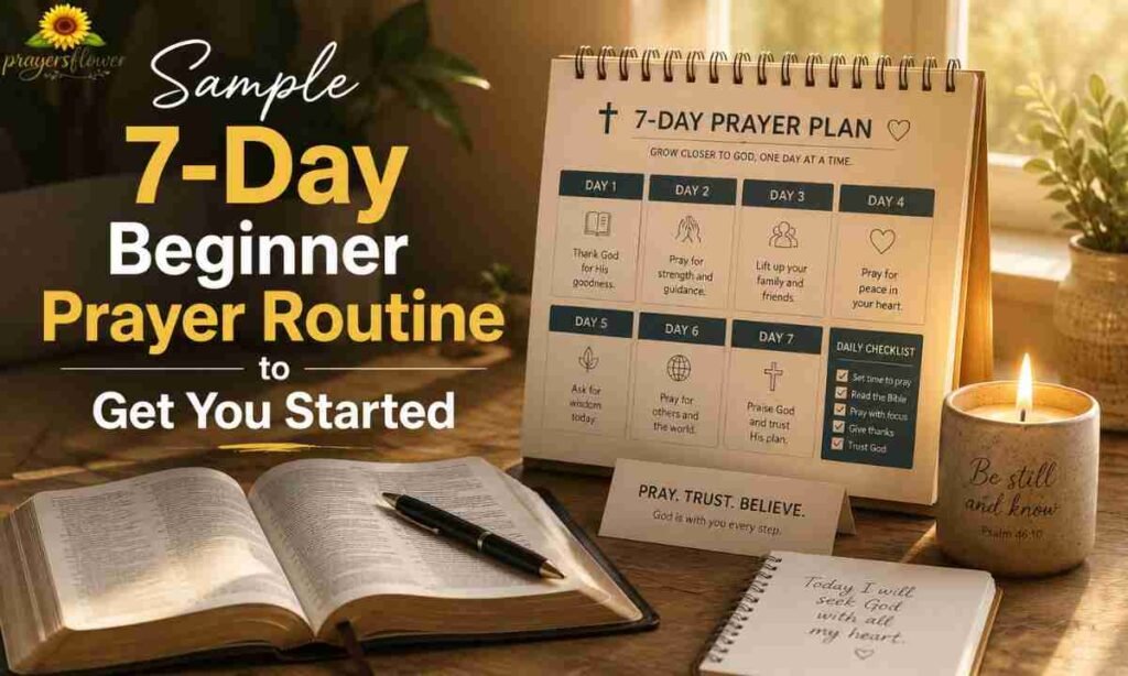 Sample 7-Day Beginner Prayer Routine to Get You Started