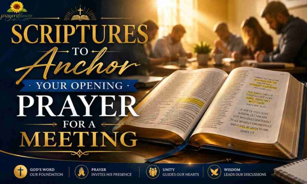 Scriptures to Anchor Your Opening Prayer for a Meeting
