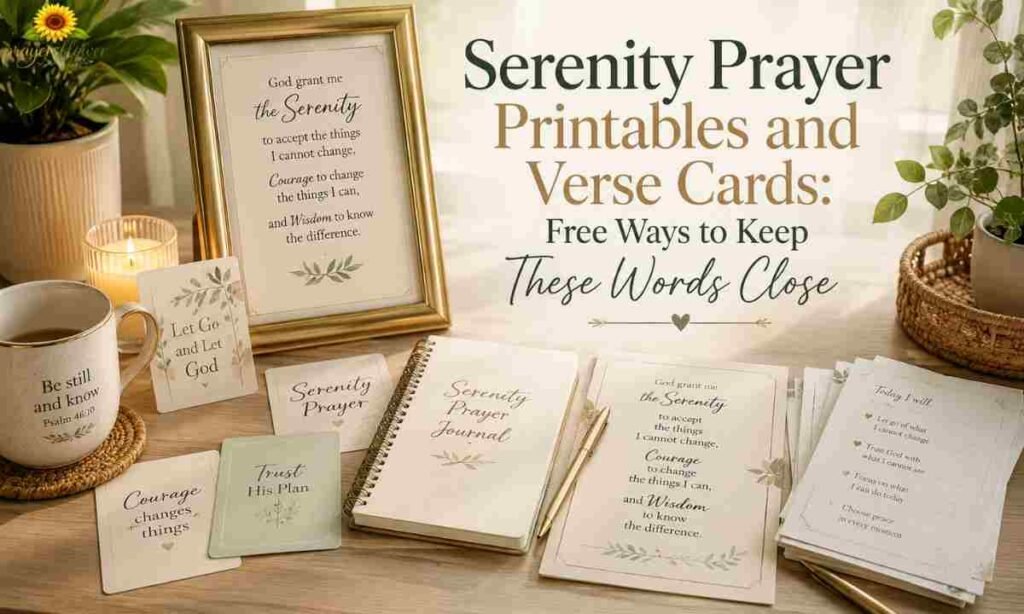 Serenity Prayer Printables and Verse Cards Free Ways to Keep These Words Close