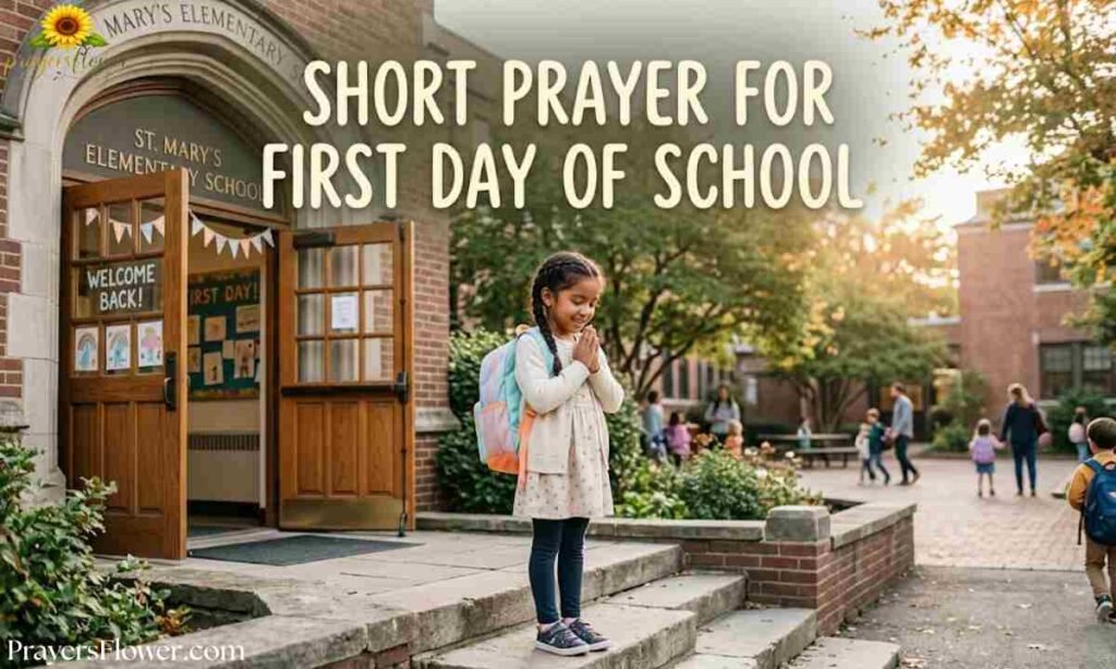 Short Prayer for First Day of School