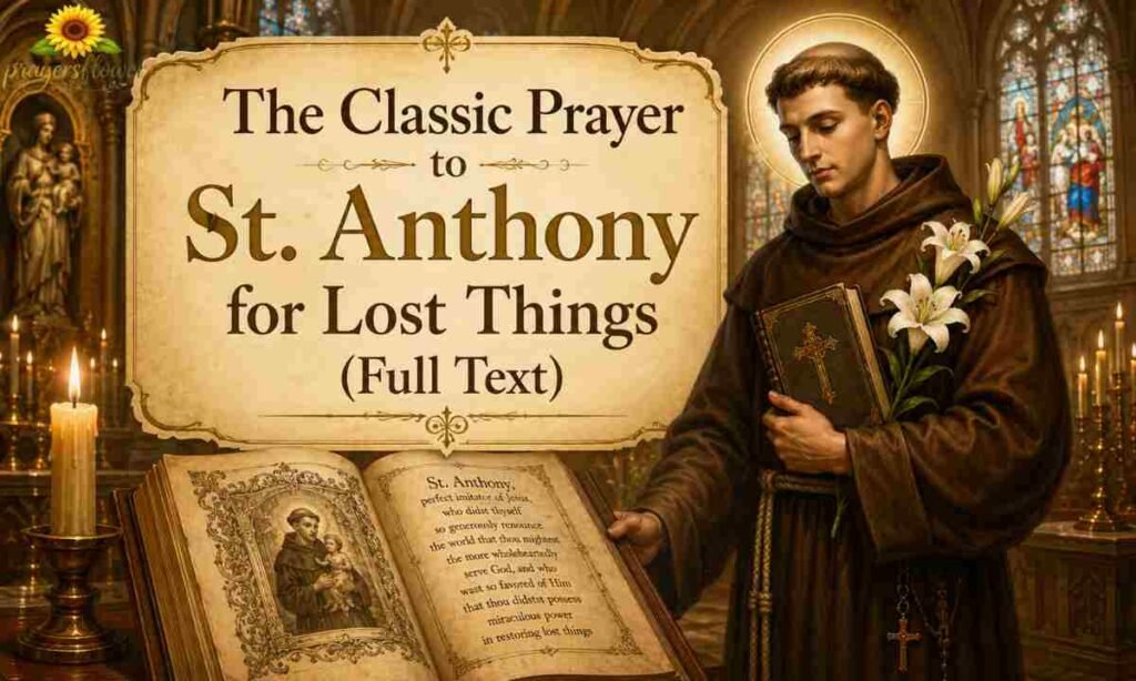 The Classic Prayer to St. Anthony for Lost Things (Full Text)