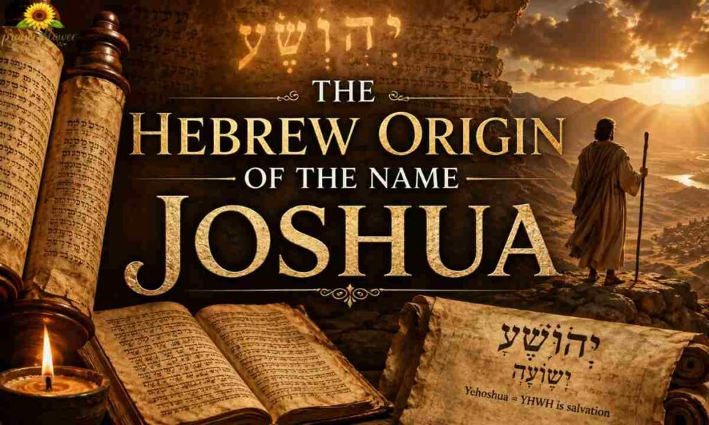 The Hebrew Origin of the Name Joshua