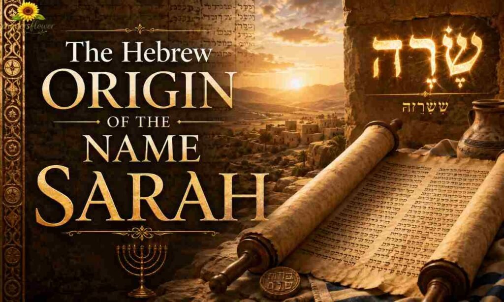 The Hebrew Origin of the Name Sarah