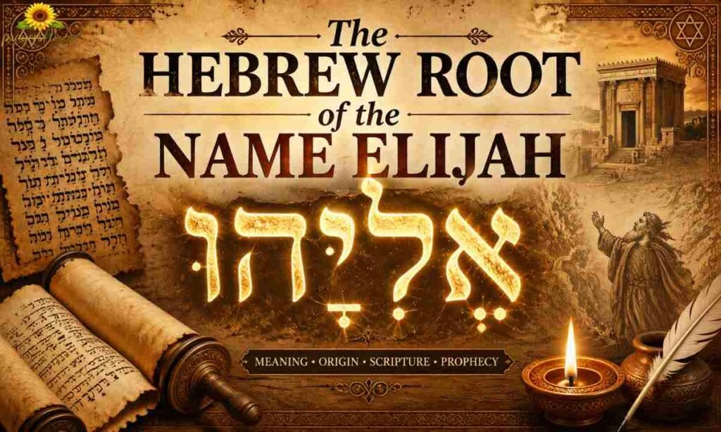 The Hebrew Root of the Name Elijah