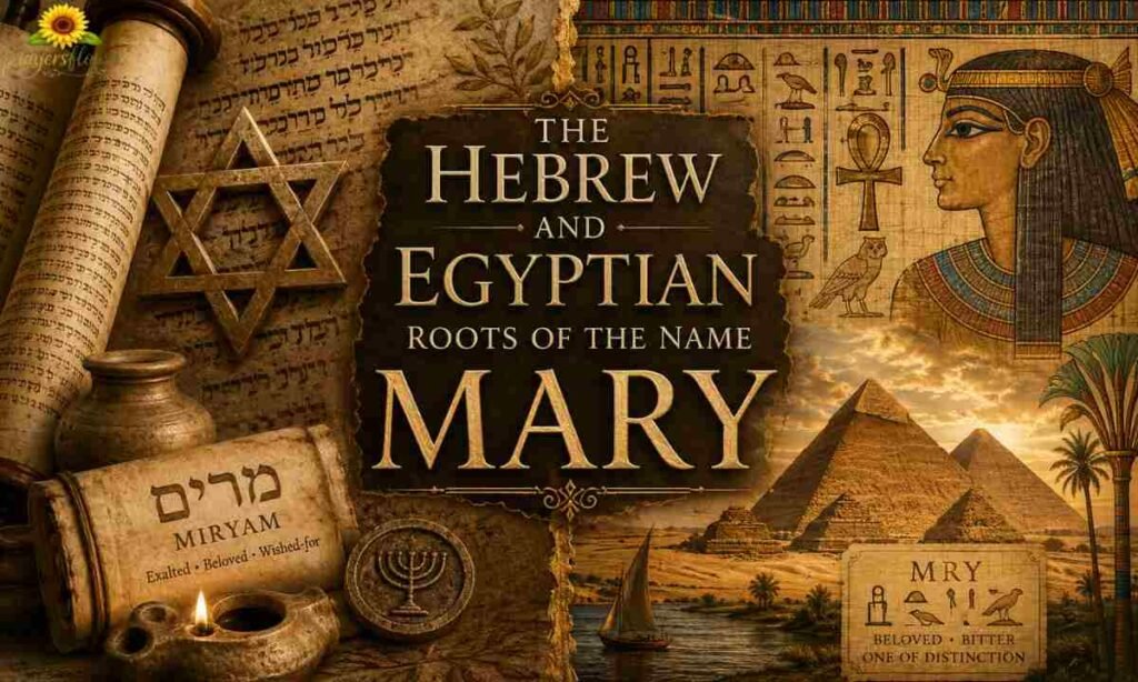 The Hebrew and Egyptian Roots of the Name Mary