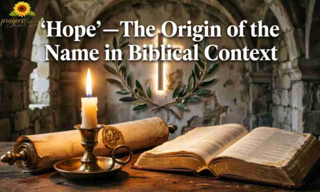 The Origin of the Name Hope in Biblical Context