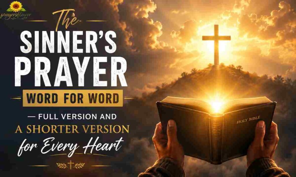 The Sinner's Prayer Word for Word — Full Version and a Shorter Version for Every Heart