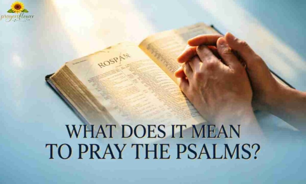 What Does It Mean to Pray the Psalms