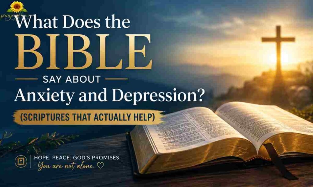 What Does the Bible Say About Anxiety and Depression (Scriptures That Actually Help)
