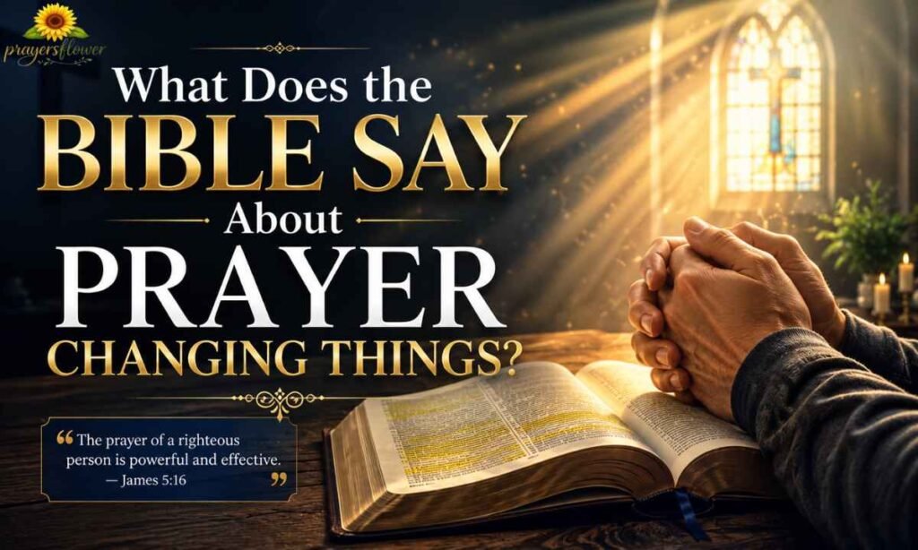 What Does the Bible Say About Prayer Changing Things