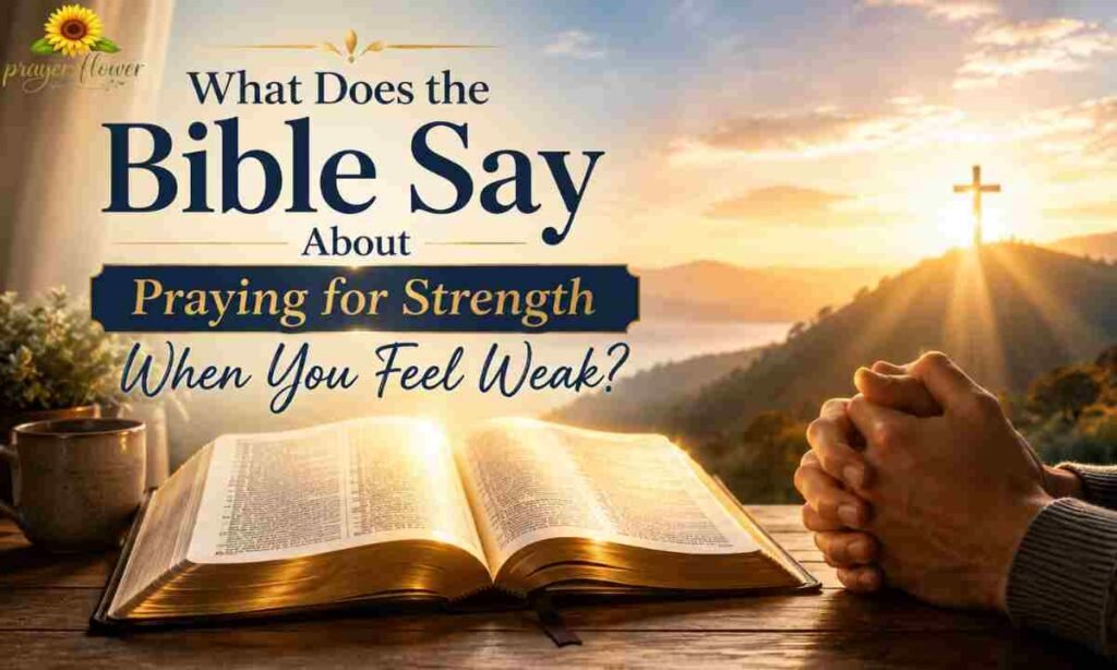 What Does the Bible Say About Praying for Strength When You Feel Weak