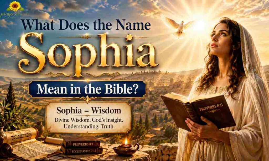 What Does the Name Sophia Mean in the Bible