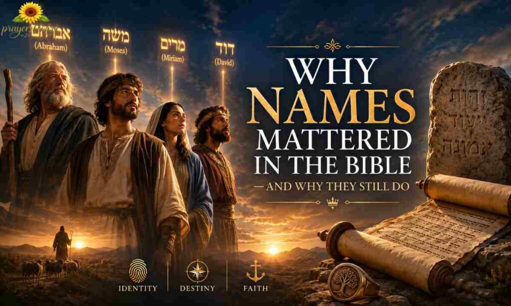 Why Names Mattered in the Bible — and Why They Still Do