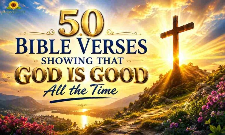 50 Bible Verses Showing That God Is Good All the Time