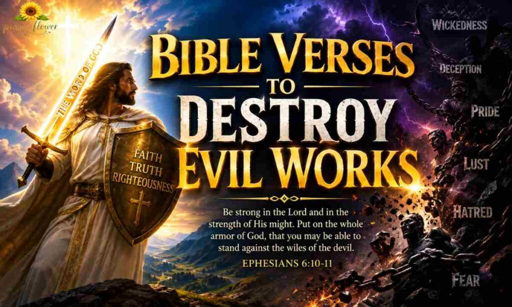 Bible Verses To Destroy Evil Works
