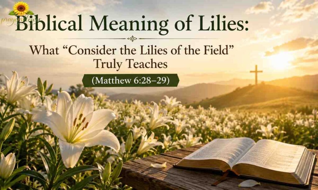 Biblical Meaning of Lilies What Consider the Lilies of the Field Truly Teaches (Matthew 628–29)