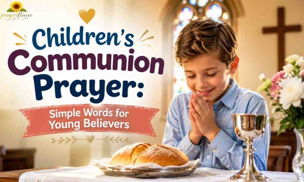 Children's Communion Prayer Simple Words for Young Believers