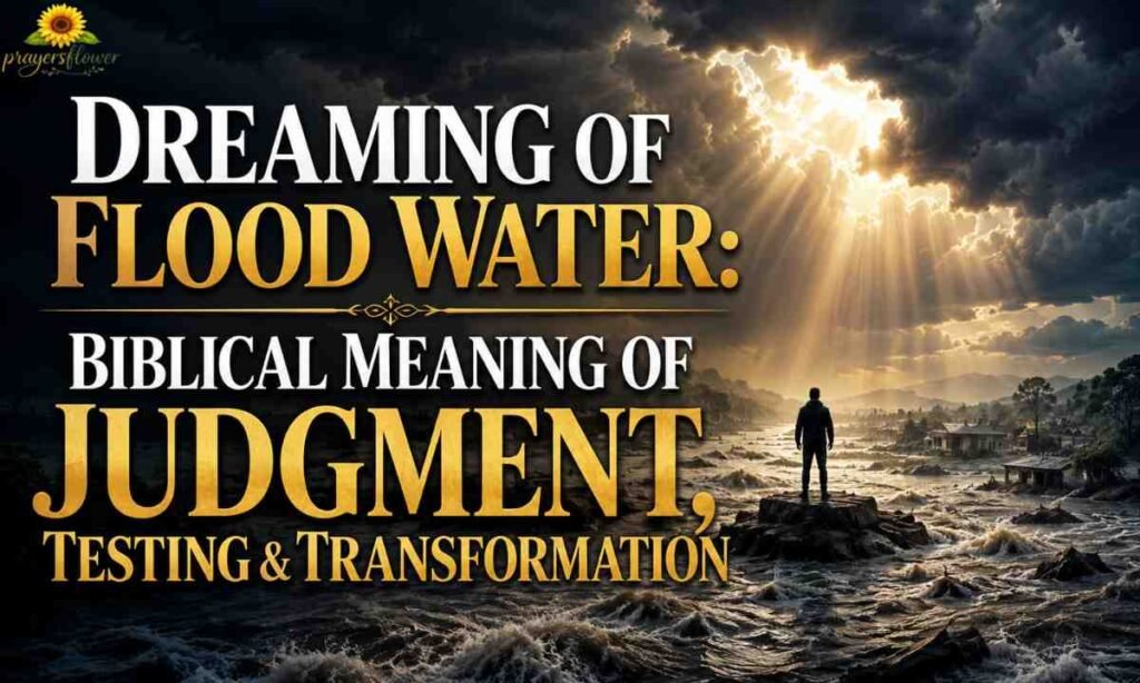 Dreaming of Flood Water Biblical Meaning of Judgment, Testing and Transformation