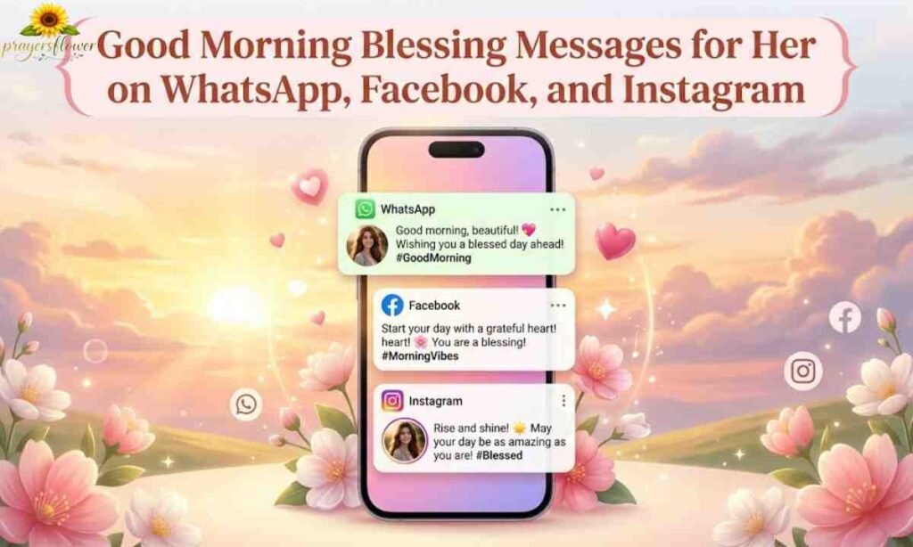 Good Morning Blessing Messages for Her on WhatsApp, Facebook, and Instagram