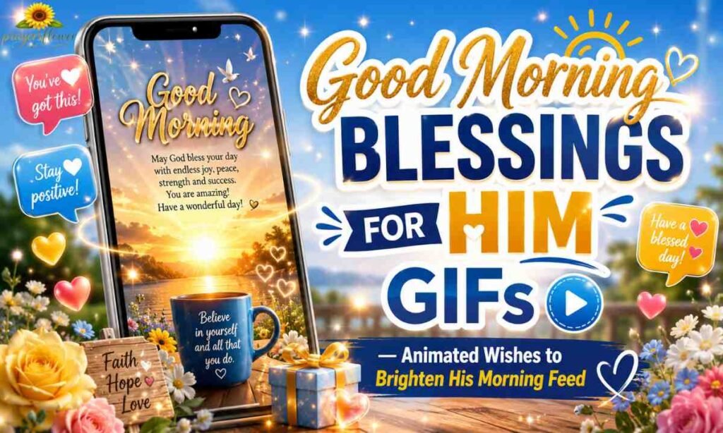 Good Morning Blessings for Him GIFs — Animated Wishes to Brighten His Morning Feed