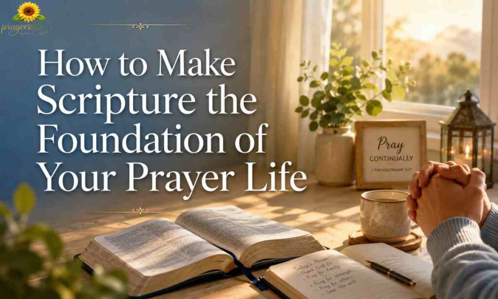 How to Make Scripture the Foundation of Your Prayer Life