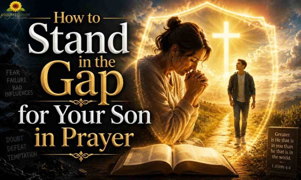 How to Stand in the Gap for Your Son in Prayer