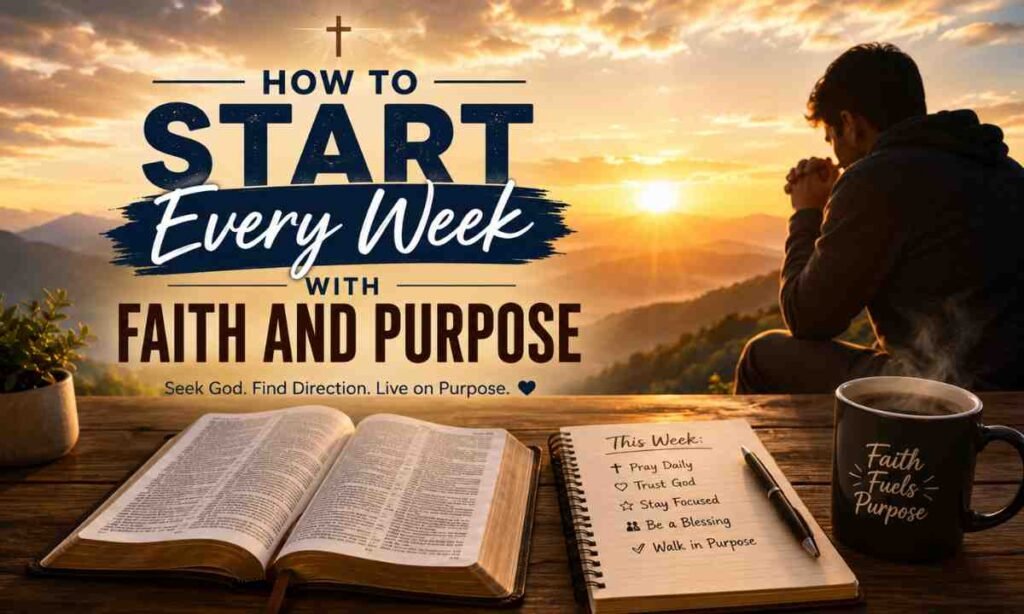 How to Start Every Week With Faith and Purpose