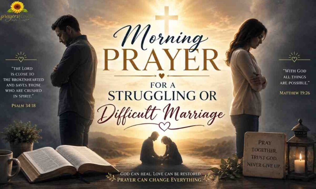 Morning Prayer for a Struggling or Difficult Marriage