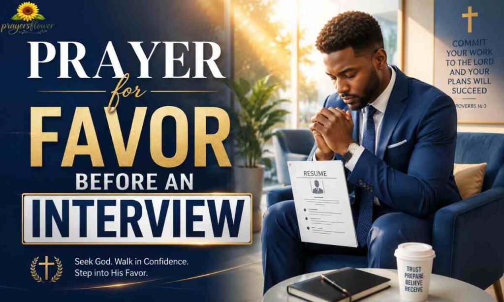 Prayer for Favor Before an Interview