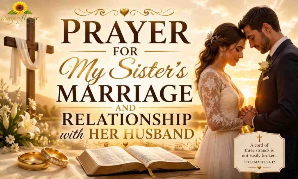 Prayer for My Sister's Marriage and Relationship with Her Husband