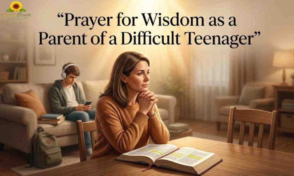 Prayer for Wisdom as a Parent of a Difficult Teenager