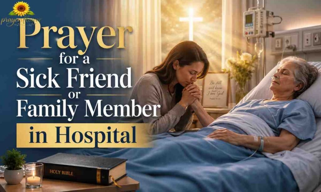 Prayer for a Sick Friend or Family Member in Hospital