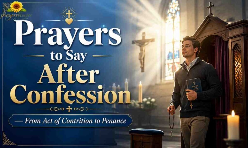Prayers to Say After Confession — From Act of Contrition to Penance