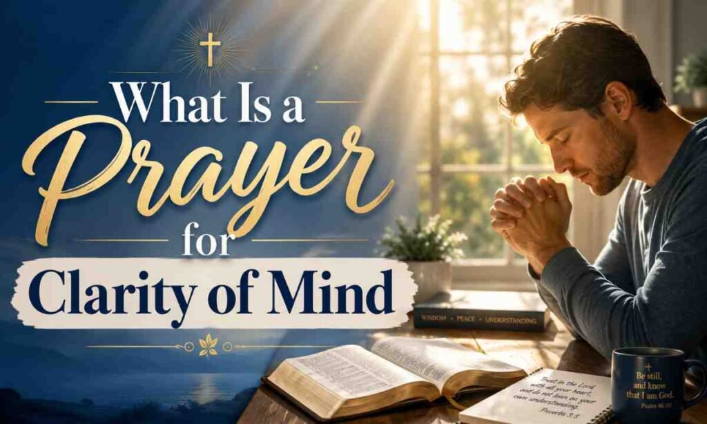 What Is a Prayer for Clarity of Mind