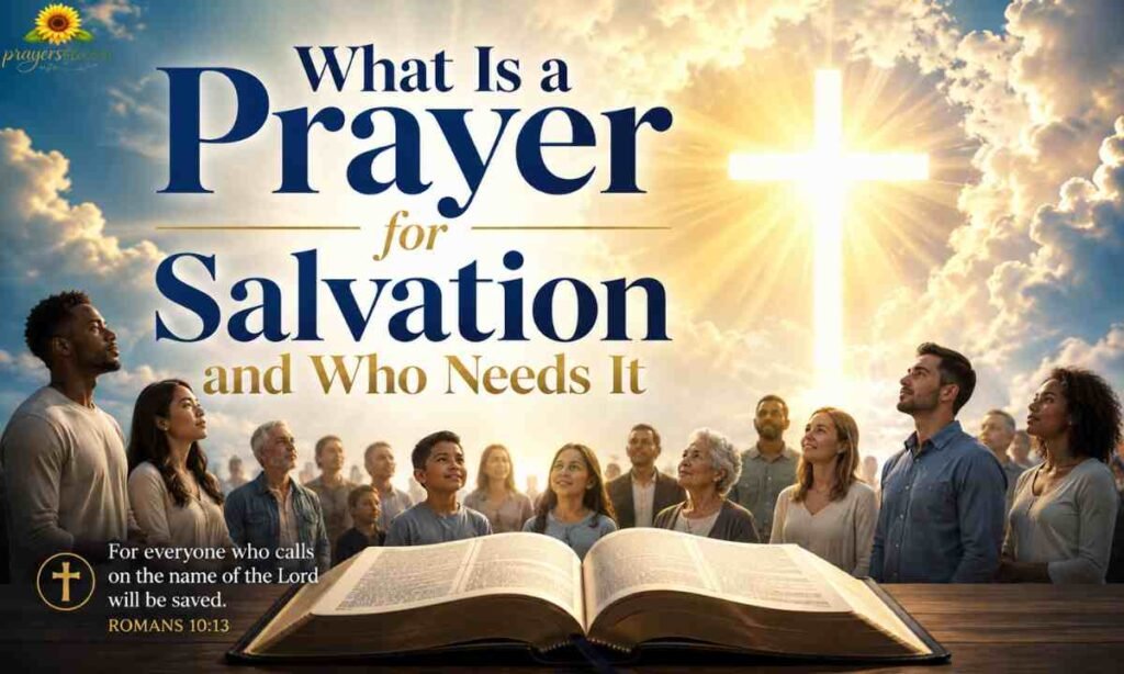 What Is a Prayer for Salvation and Who Needs It